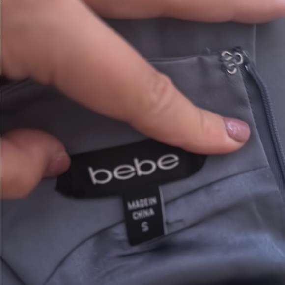 Bebe Gray Ruched Dress - Picture 4 of 7